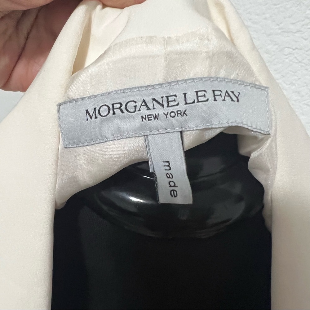 MORGANE Le Fay Silk Blazer L - Picture 11 of 12